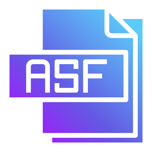 fichier asf Generic Flat Gradient Icône