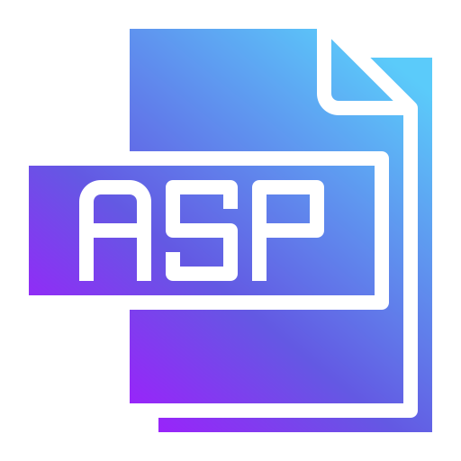 aspファイル Generic Flat Gradient icon