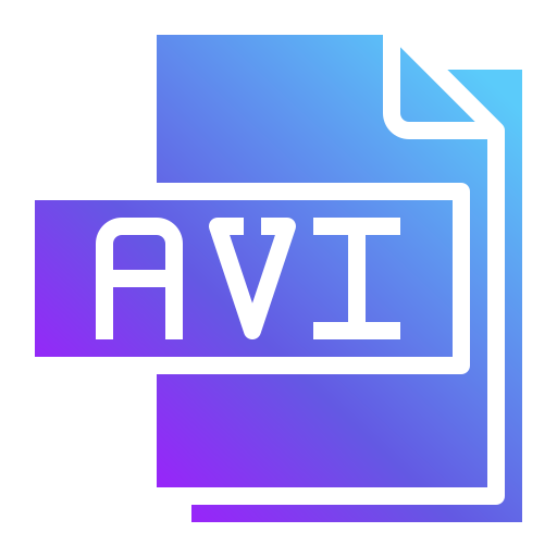 aviファイル Generic Flat Gradient icon