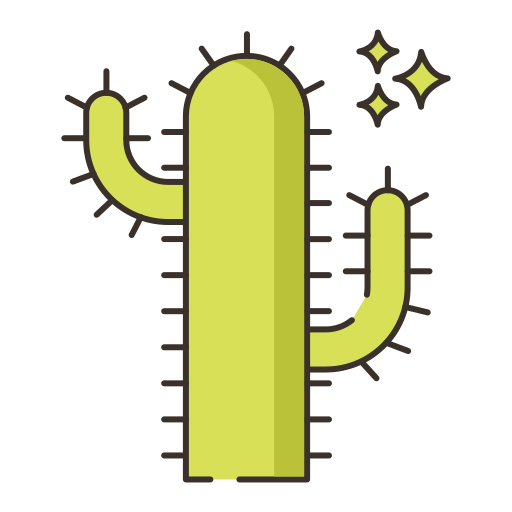cactus Flaticons Lineal Color icoon