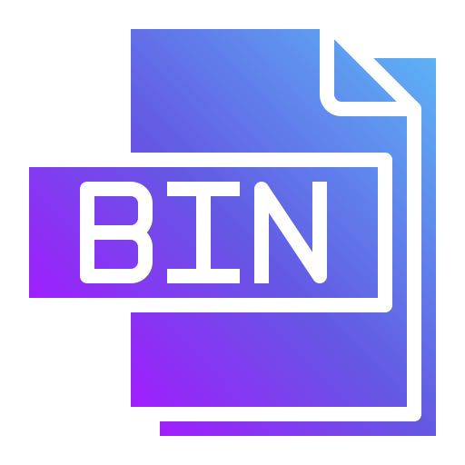 bin-datei Generic Flat Gradient icon