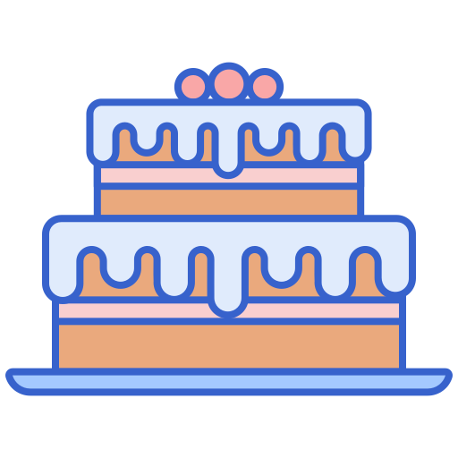 torta Flaticons Lineal Color icona
