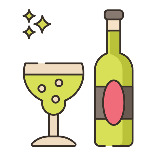 bevanda alcolica Flaticons Lineal Color icona