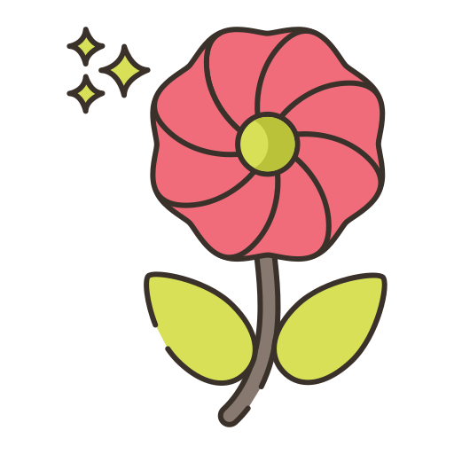 fleur Flaticons Lineal Color Icône