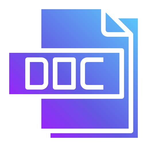 formato de archivo doc Generic Flat Gradient icono
