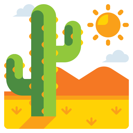 woestijn Flaticons Flat icoon