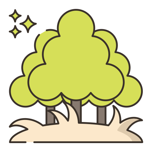 лес Flaticons Lineal Color иконка