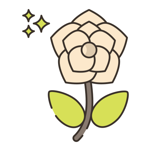 gardenia Flaticons Lineal Color icoon