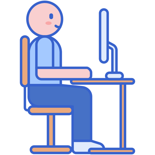 ergonomisch Flaticons Lineal Color icon