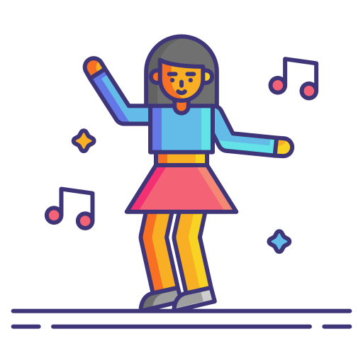 Dancing Flaticons Lineal Color icon