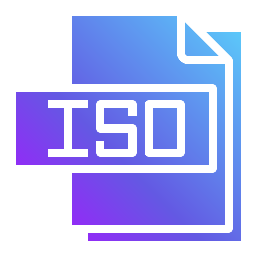 iso 파일 Generic Flat Gradient icon