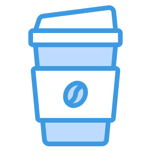 Coffee cup itim2101 Blue icon