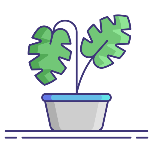 monstera Flaticons Lineal Color icona