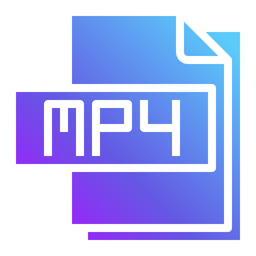 mp4ファイル Generic Flat Gradient icon
