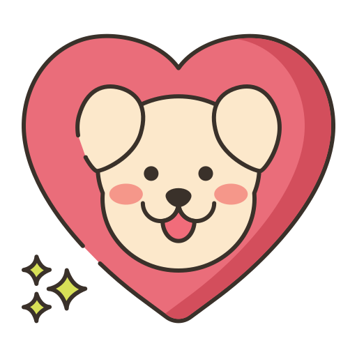 mascota amigable Flaticons Lineal Color icono