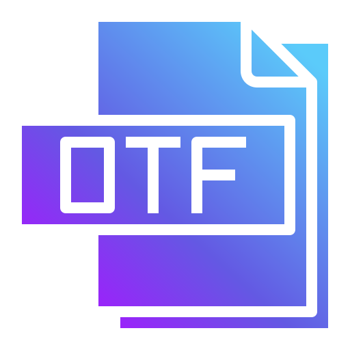 otf файл Generic Flat Gradient иконка