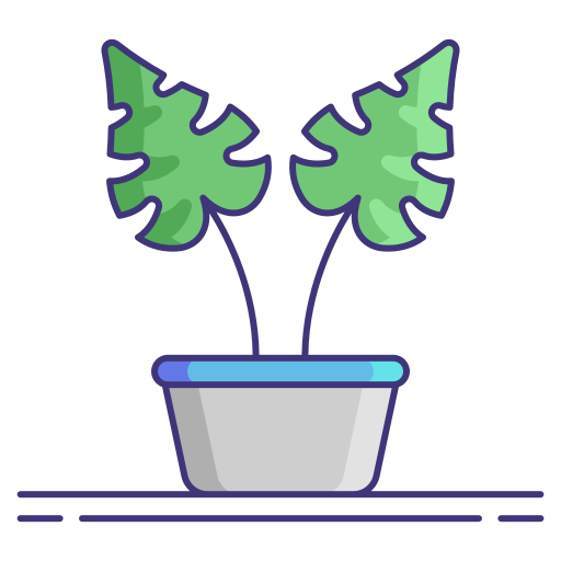 philodendron Flaticons Lineal Color icon