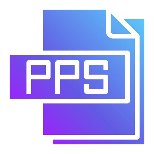 ppsファイル Generic Flat Gradient icon