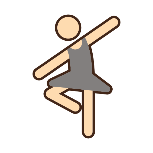 ballerina Flaticons Lineal Color icoon