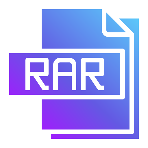 rarファイル Generic Flat Gradient icon