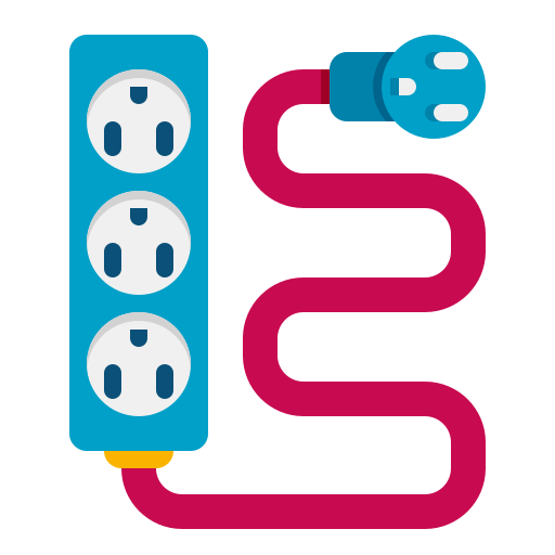 Extension cord Flaticons Flat icon