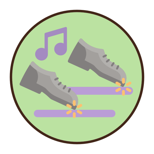 タップダンス Flaticons Lineal Color icon