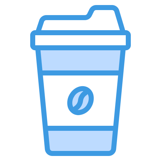 Coffee cup itim2101 Blue icon