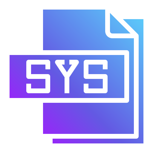 Sys file Generic Flat Gradient icon