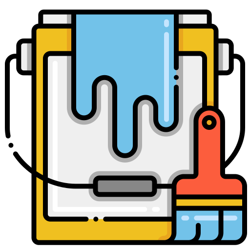 farbeimer Flaticons Lineal Color icon