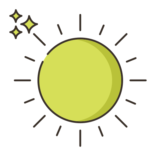 햇빛 Flaticons Lineal Color icon