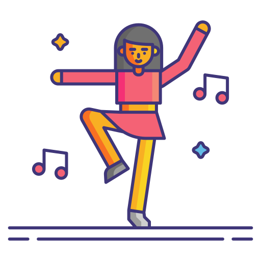 zumba Flaticons Lineal Color Icône