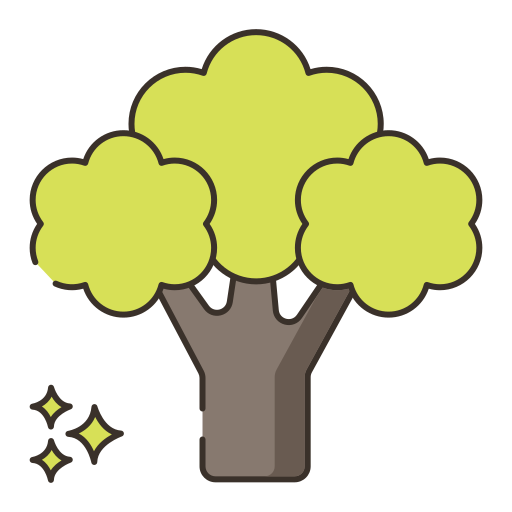 drzewo Flaticons Lineal Color ikona
