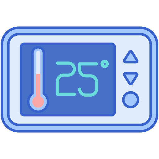 Thermostat Flaticons Lineal Color icon
