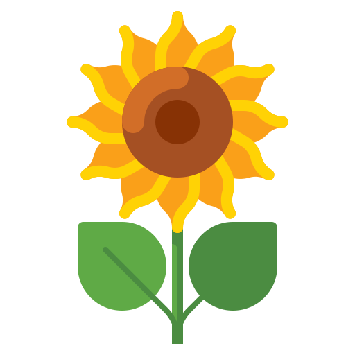 słonecznik Flaticons Flat ikona