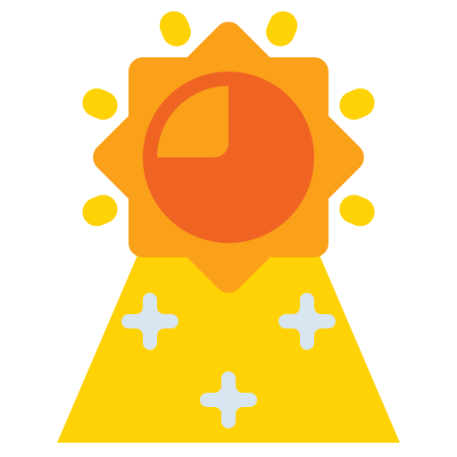 Światło słoneczne Flaticons Flat ikona