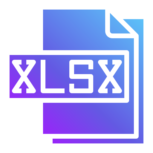 xlsx 파일 Generic Flat Gradient icon