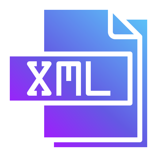 Xml file Generic Flat Gradient icon