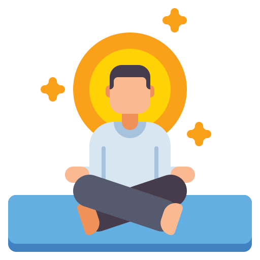 medytacja Flaticons Flat ikona