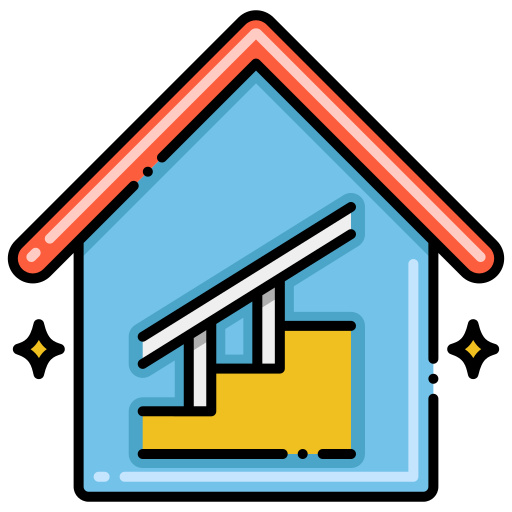 Staircase Flaticons Lineal Color icon
