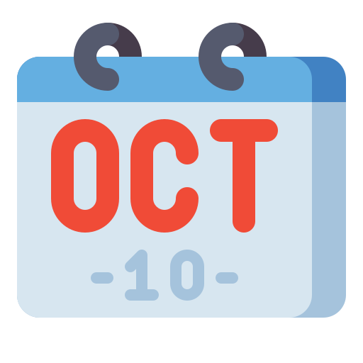 październik Flaticons Flat ikona