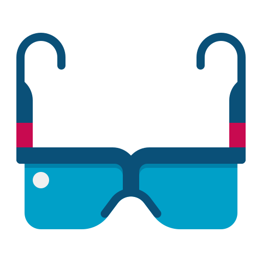occhiali di sicurezza Flaticons Flat icona