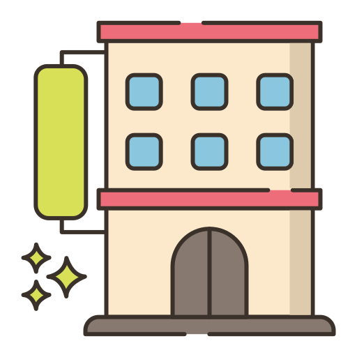 motel Flaticons Lineal Color icona