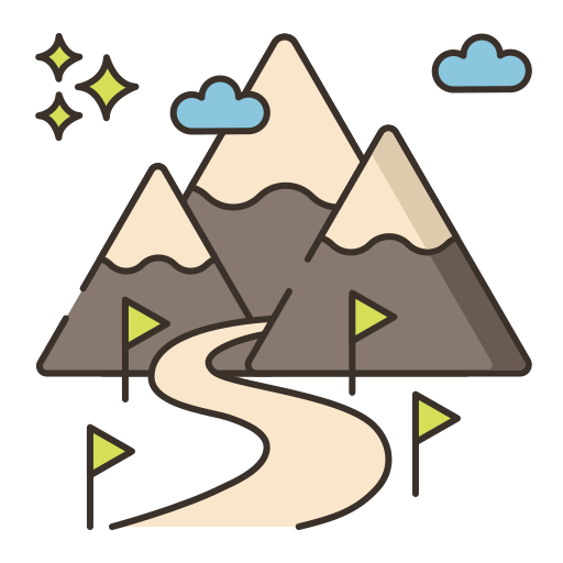 esquí Flaticons Lineal Color icono
