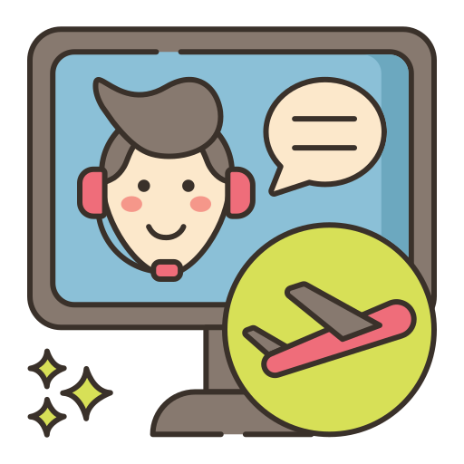 Call agent Flaticons Lineal Color icon