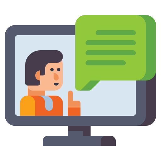 tutoría Flaticons Flat icono