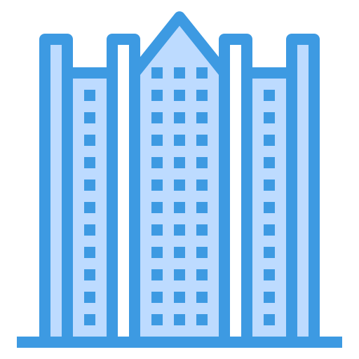 Skyscraper itim2101 Blue icon