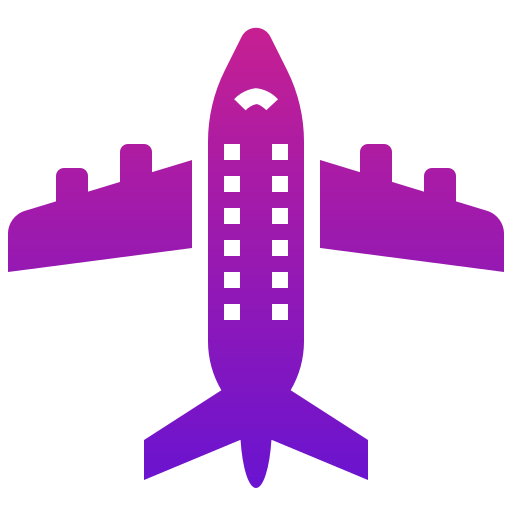 Plane Generic Flat Gradient icon