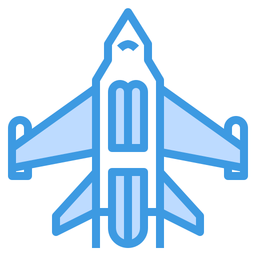 vliegtuigen itim2101 Blue icoon