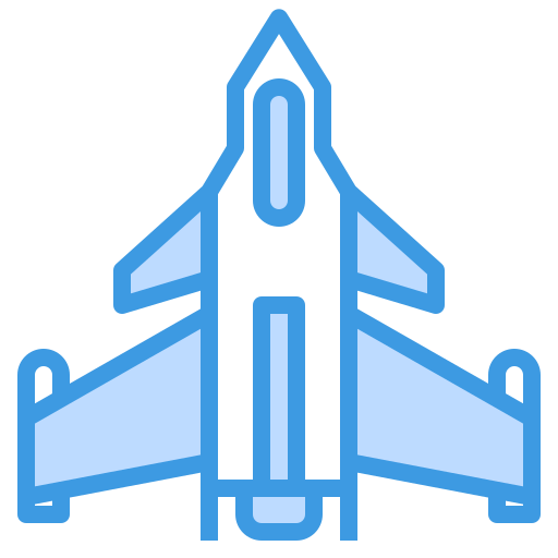 vliegtuigen itim2101 Blue icoon