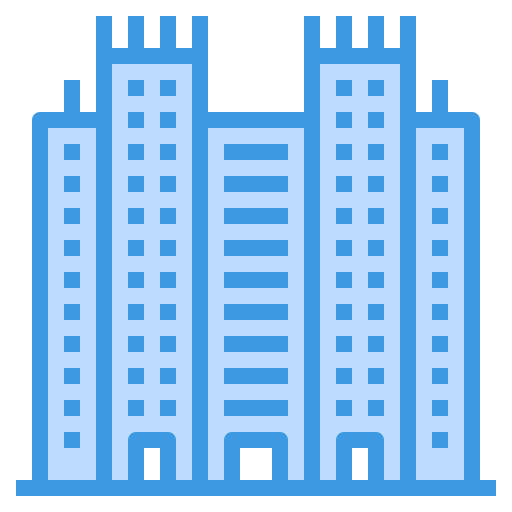 Skyscraper itim2101 Blue icon